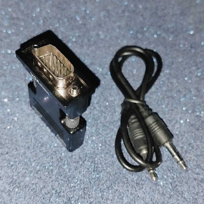 Перехідник hdmi на vga з аудіо кабелем, переходник