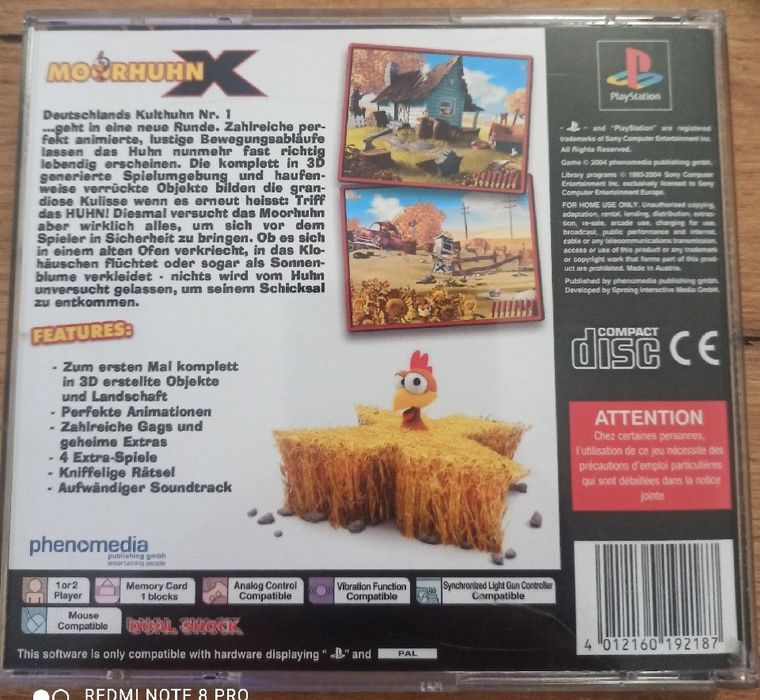 Moorhuhn X PlayStation stan bdb