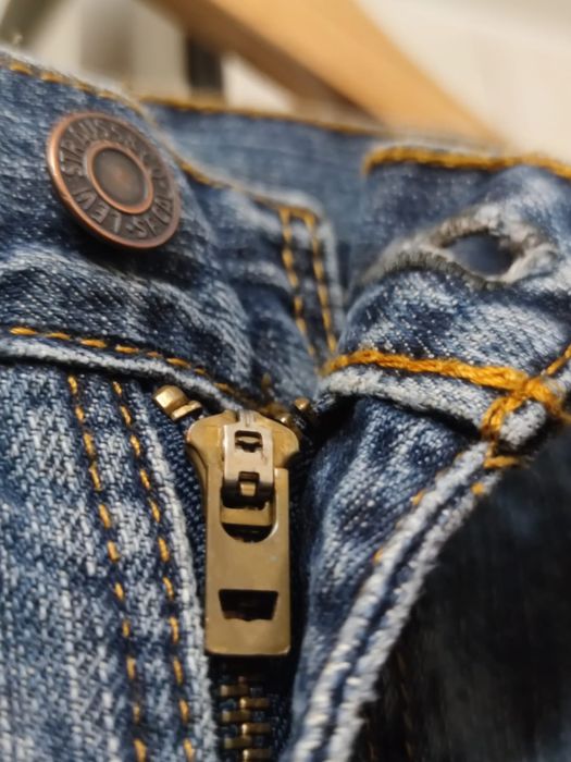 Spodnie jeansowe XL jeansy Levi's Strauss niebieskie szare błękitne 55