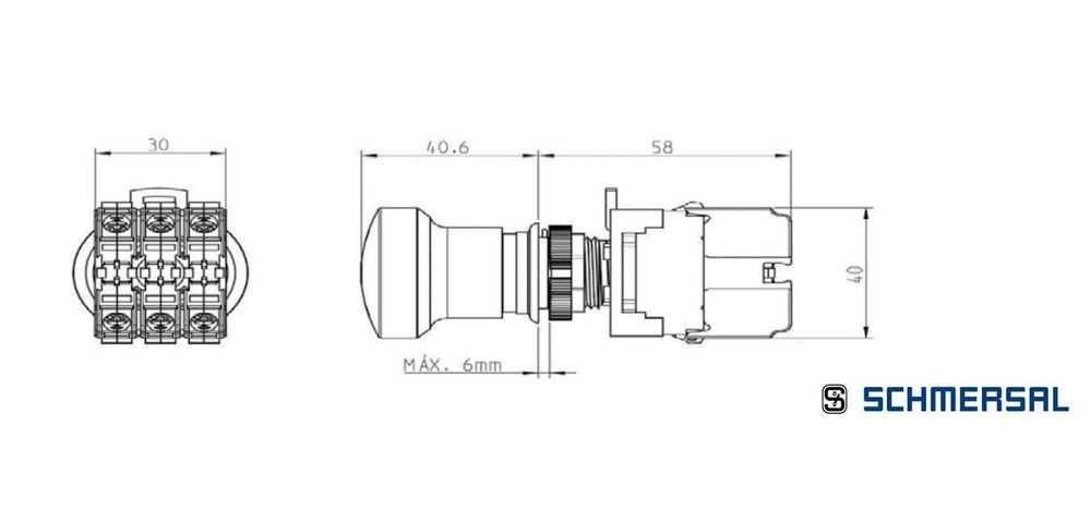 Кнопка Schneider Electric CLP 101 CLP 110 Schmersal NO NC