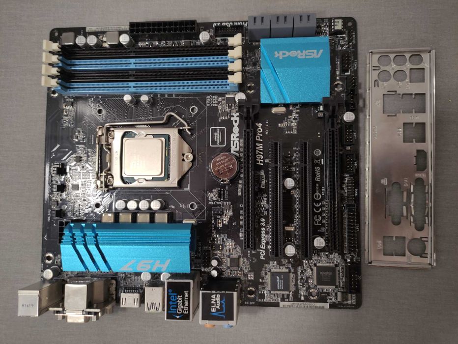 Płyta główna Asrock H97M Pro4 + procesor  i5 4460 + chłodzenie