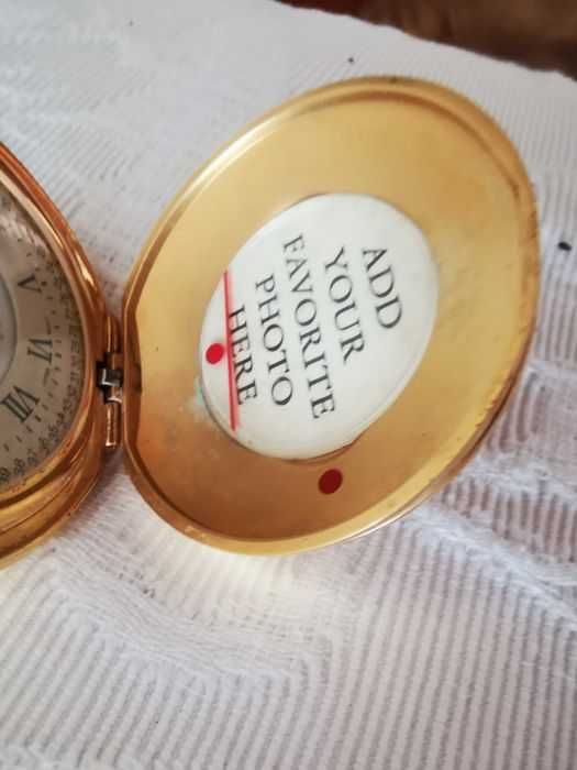 Relógio bolso presidente USA banho a ouro