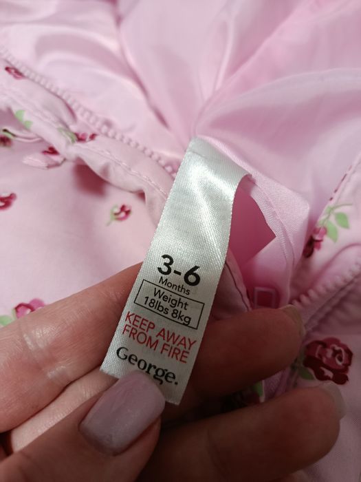 Комбінезон весняний на дівчинку 3-6 міс. George+ подарунок шапочка