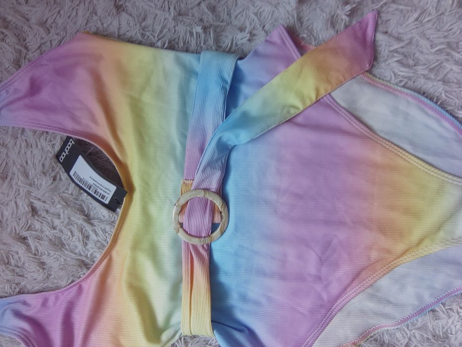 Boohoo strój kąpielowy ombre pasek 44