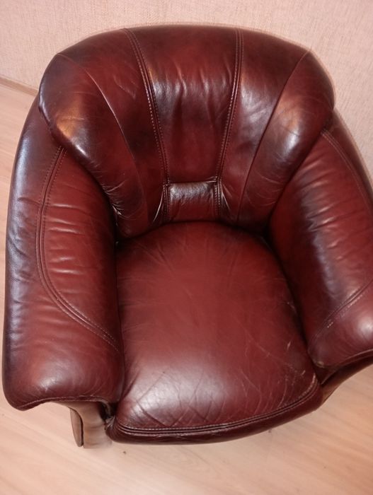 Meble skórzane,Sofa+2fotele