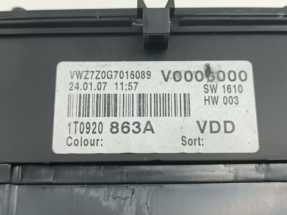 Quadrante - volkswagen caddy ii combi (9k9b) | 95 - 04