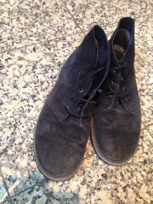 Botas azuis tipo camurça nº40