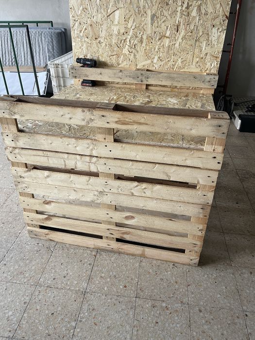 Bancada em paletes