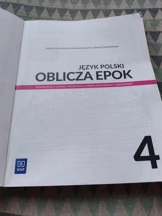 Oblicze epok 4 Podręcznik