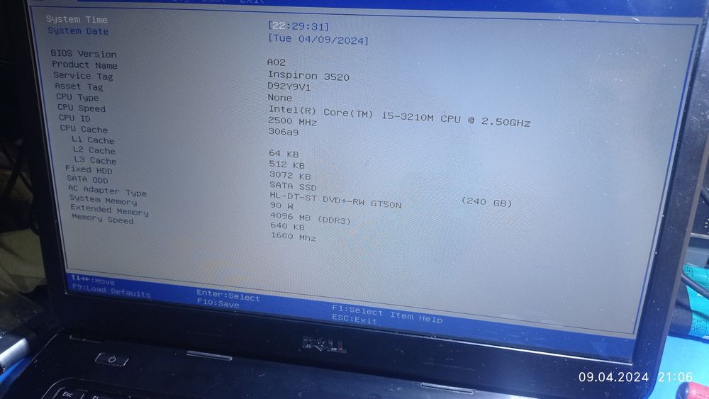 Dell inspiron 3520.розбір