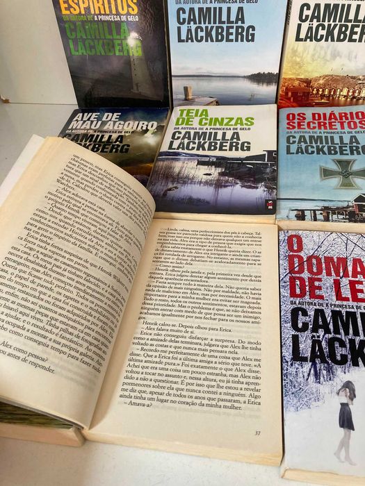 9 Livros de Camilla Läckberg (edições de bolso) (ctt registado incluido)
