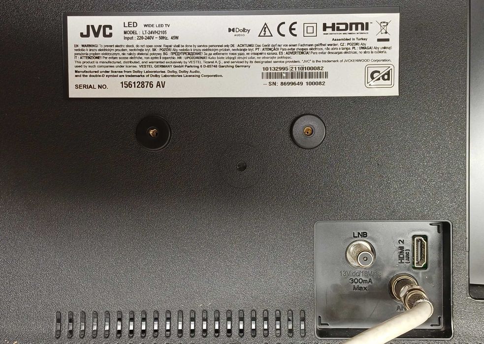 Telewizor Led 24" DVB-T2 Gwarancja