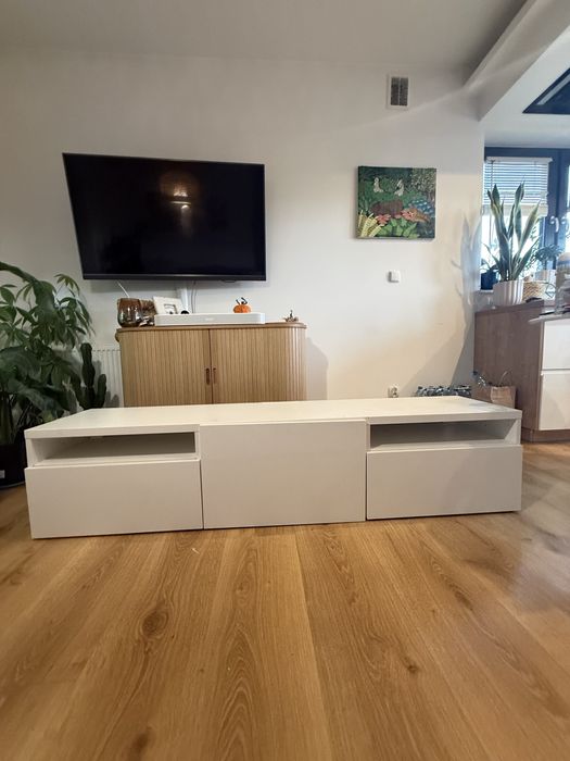 Szafka besta ikea biała rtv