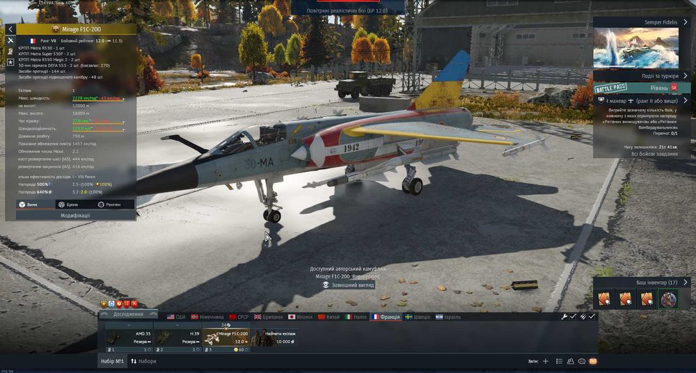 Продам акаунт War thunder