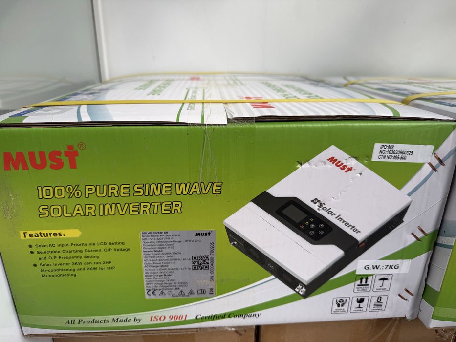 Гібридний Інвертор напруги (ДБЖ) MUST PV18-3224 VPM ll