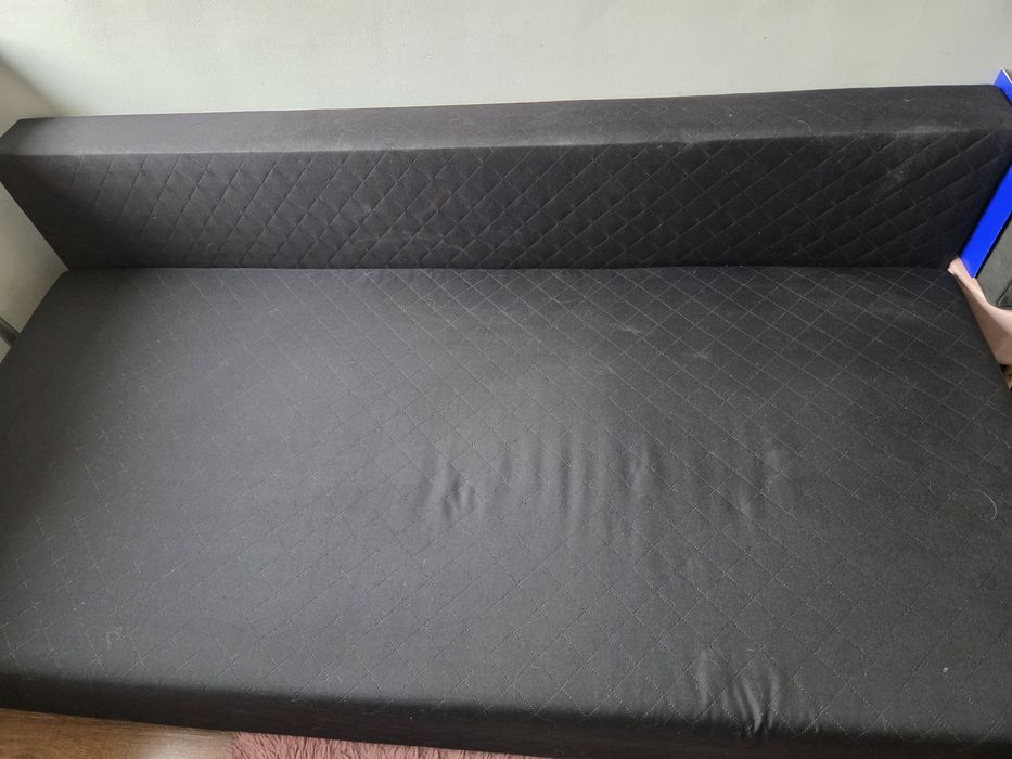 Tapczan, sofa rozkładana, łóżko, z pojemnikiem
