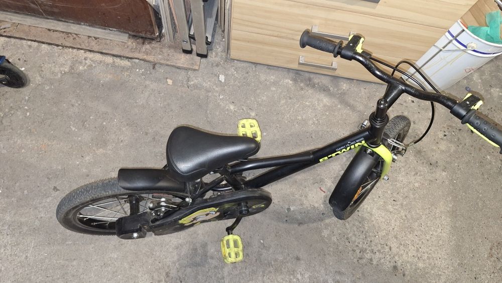 Rowerek Dzieciecy 16 cali Btwin 500 DARK HERO! Po serwisie!