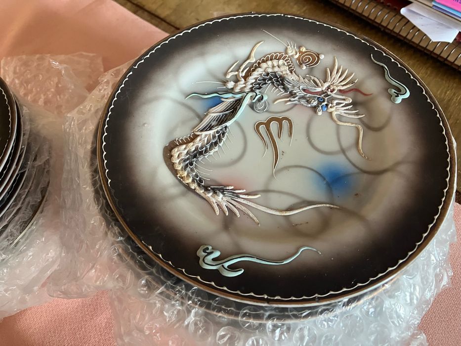 Precioso Serviço de chá casca de ovo motivo oriental