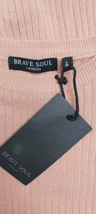 Morelowy sweter z wiskozy BRAVE SOUL, R. L