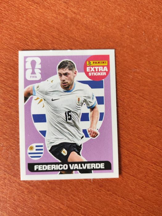 2026 Panini #16 FEDERICO VALVERDE Uruguay STICKER EXTRA Purple