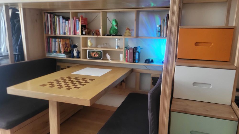 Cama de autor multifuncional 100 a 200 kg