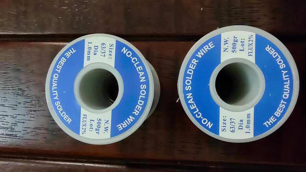 Припій, припой Sn63Pb37 No-Clean з флюсом 2%, Ø1.0 мм, 500 г