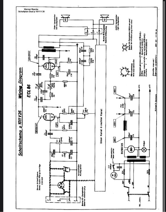 Wzmacniacz lampowy DUAL V26 z 1966r