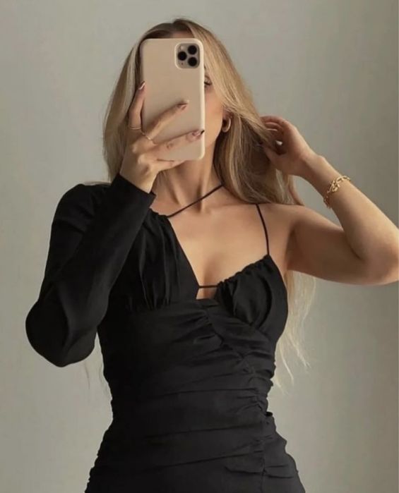 Сукня Zara,плаття зара,чорна сукня,сукня з льону