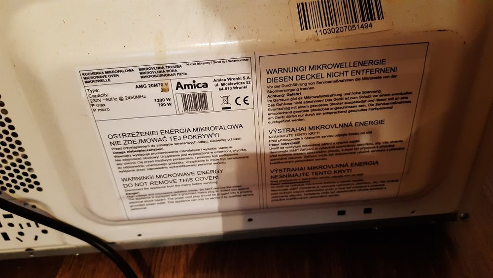 Mikrofalówka Amica jak nowa 3 szt