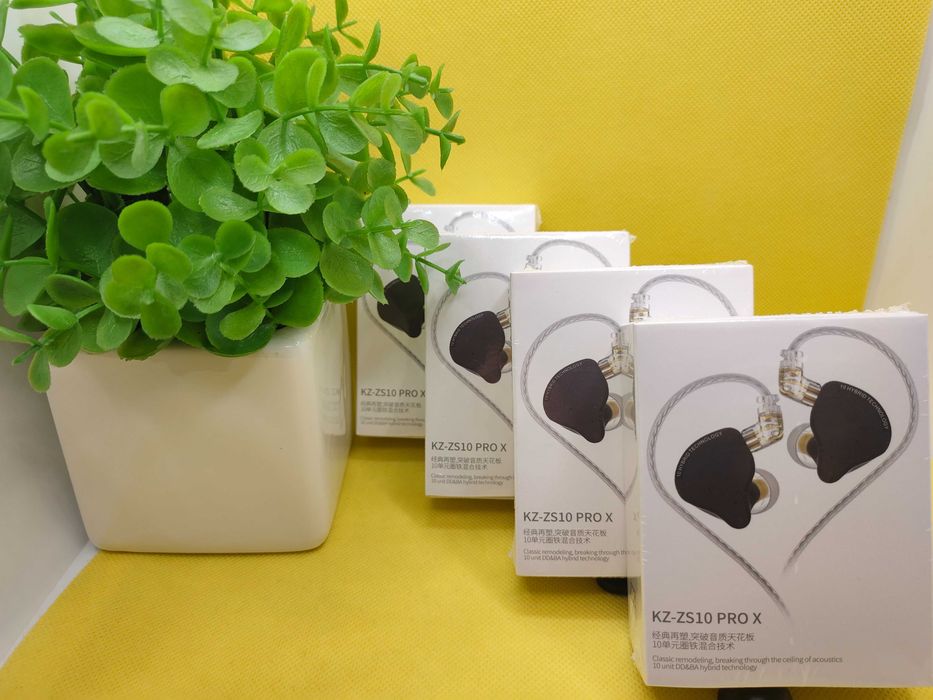‼️ KZ ZS10 Pro X (black, mic.) - гибридные 5-и драйверные наушники!