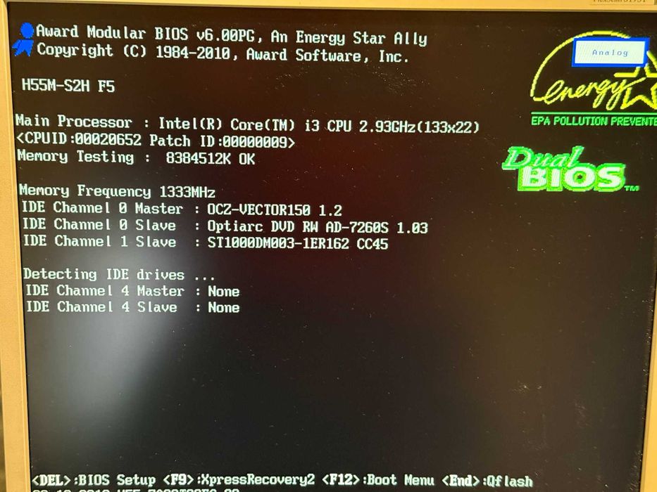 Komputer PC i3-530 / 8 GB RAM / SSD 128 GB + HDD 1 TB / Windows 10 Pro