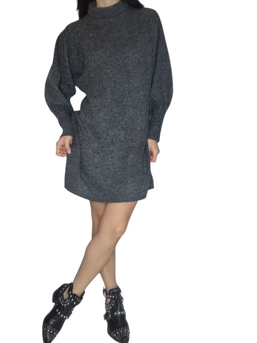 Ciepła Szara jesienno zimowa sukienka Primark Rozmiar M/L 38/40