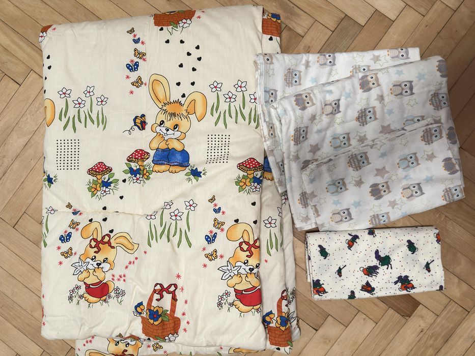 Дитяча ковдра 110*140 з комплектом постільної