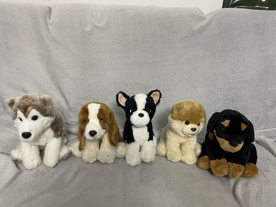 Реалистичные собаки gund, keel toys, suki, uni-toys, anna club plush
