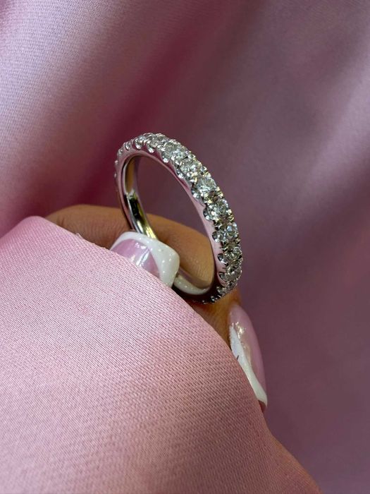 Obrączka Eternity z diamentami naturalnymi 1.50 CT
