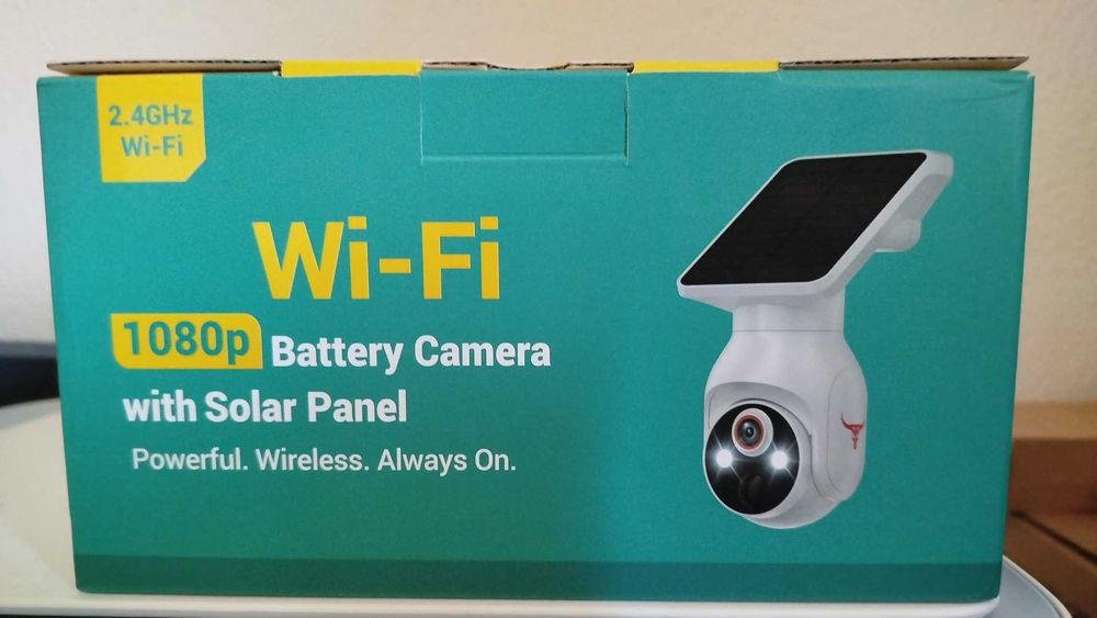 Câmara de Vigilância Solar Q50 1080p Wi-Fi 2.4GHz