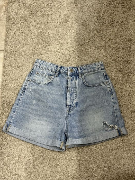 Calções de ganga Mom Stradivarius