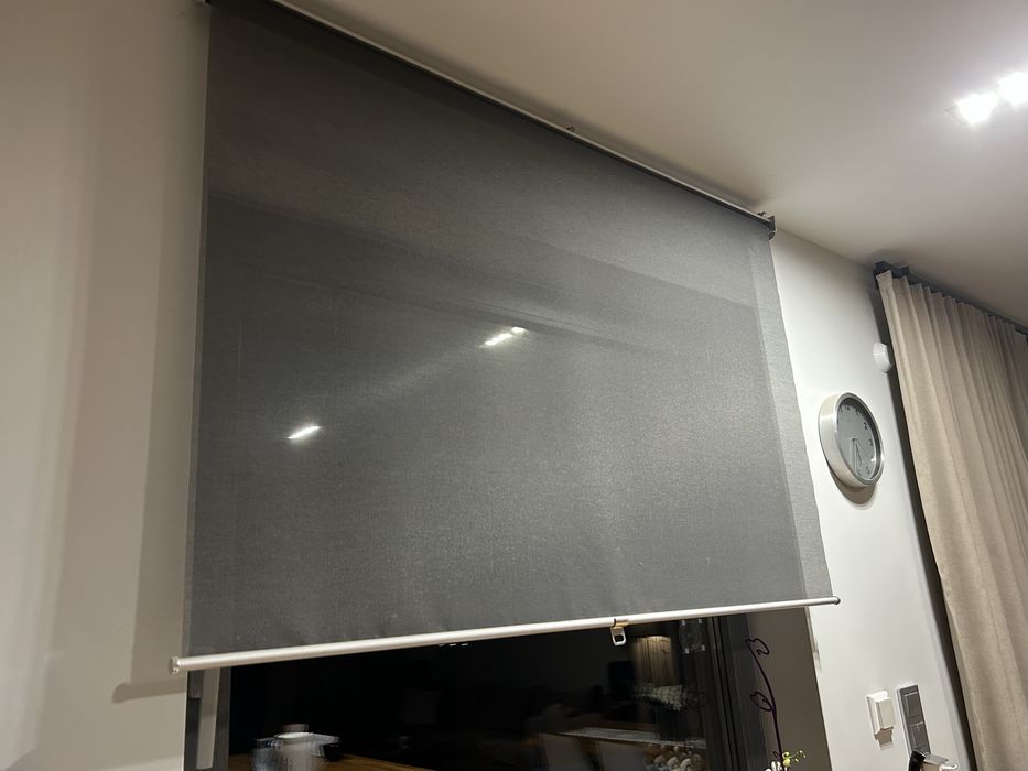 2 rolety szare niezaciemniajace Ikea