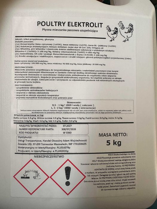 ELEKTROLITY  5L nawodnienie w czasie upałów