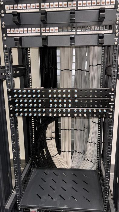 Serviços de Telecomunicações (Fibra Ótica, cabos coaxiais e rede) Câmeras de segurança