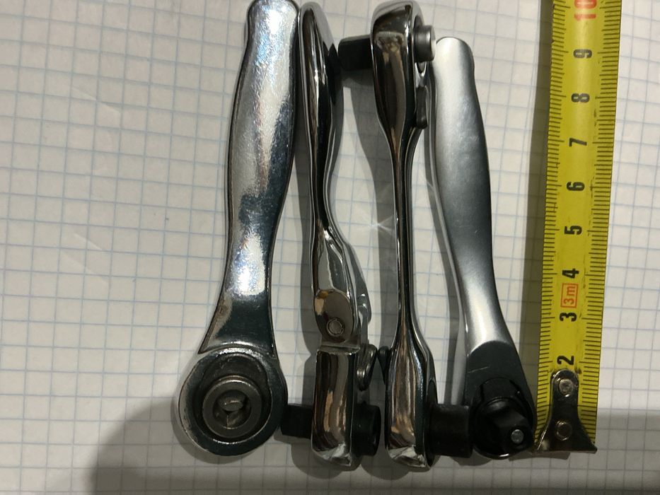 Набор 4шт мікро трещоток 1/4 міні трещотка міцна зручна cr-va нержавій