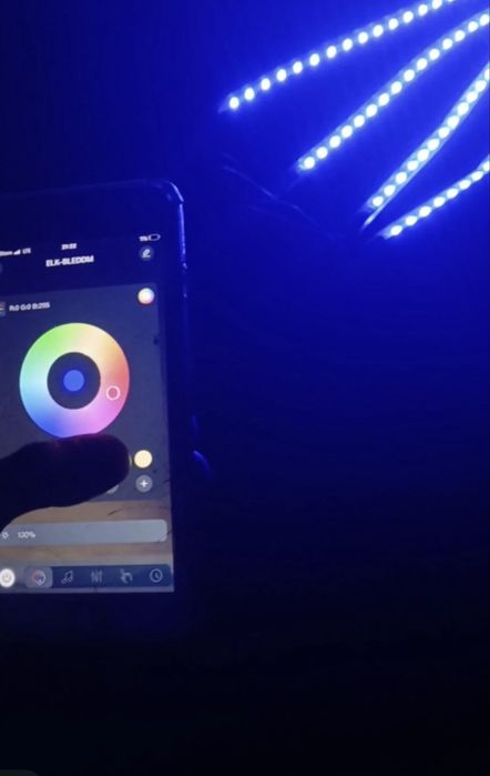 Светодиодная подсветка салона (ног) в авто RGB от USB / прикуривателя