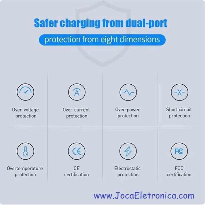 Carregador 3 Usb-A / 1 Usb-C Pd Qc3.0 20W Preto