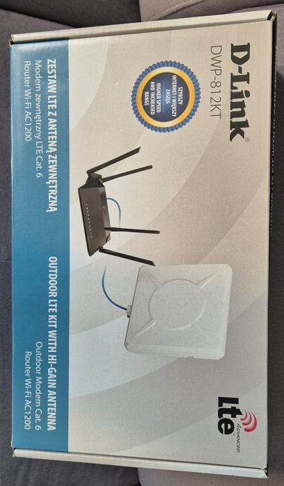 Router LTE z anteną zewnętrzną D-Link Dostawa
DWP-812KT