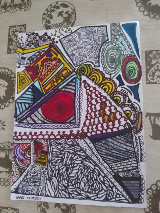 Pintura no papel de aquarela
