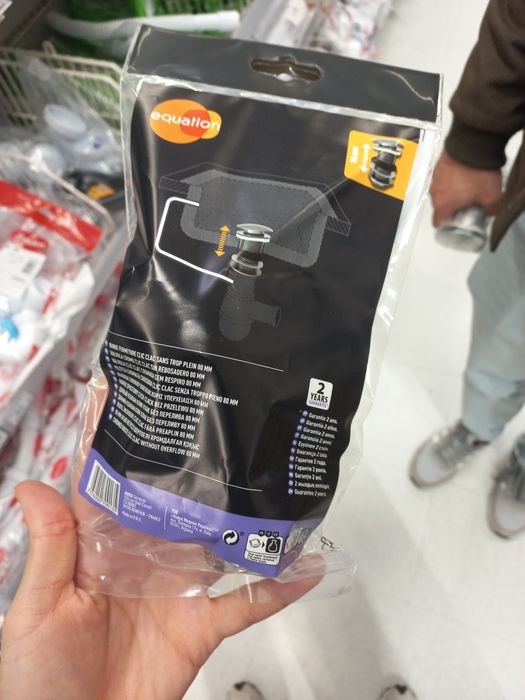 Válvula/ralo de lavatório