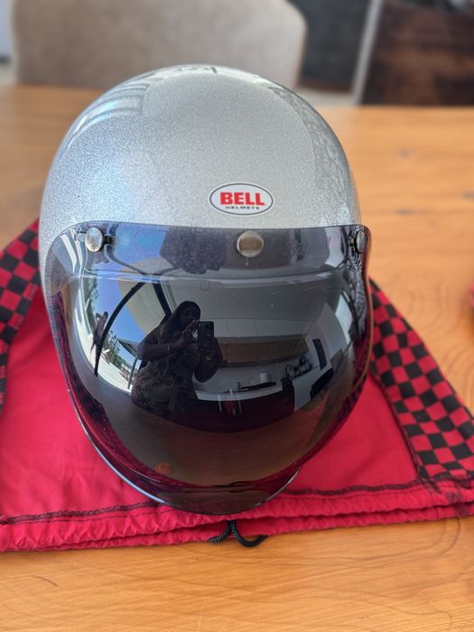Capacete Bell Original + Viseira Extra Nova + Saco Bell