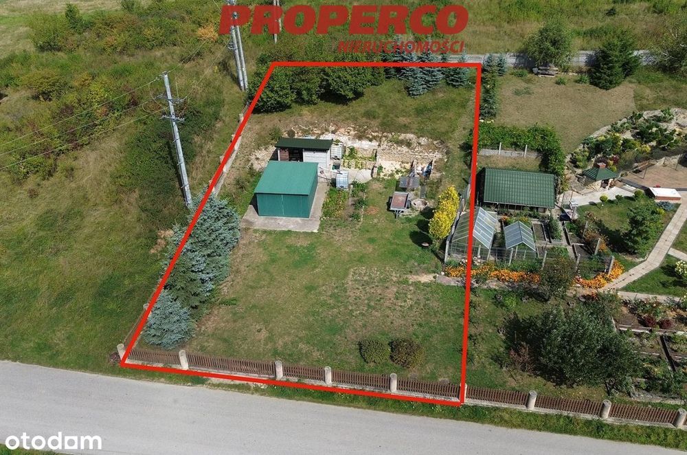 Działka 812m2, Lisów, gmina Morawica