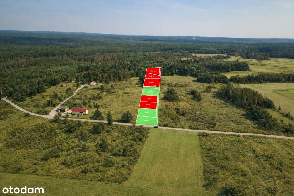 Działki budowlane w otulinie lasu