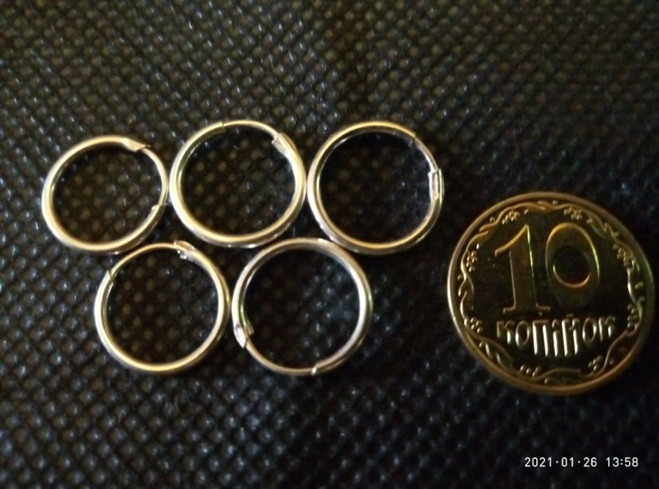 Серёжки серебро 925 проба.